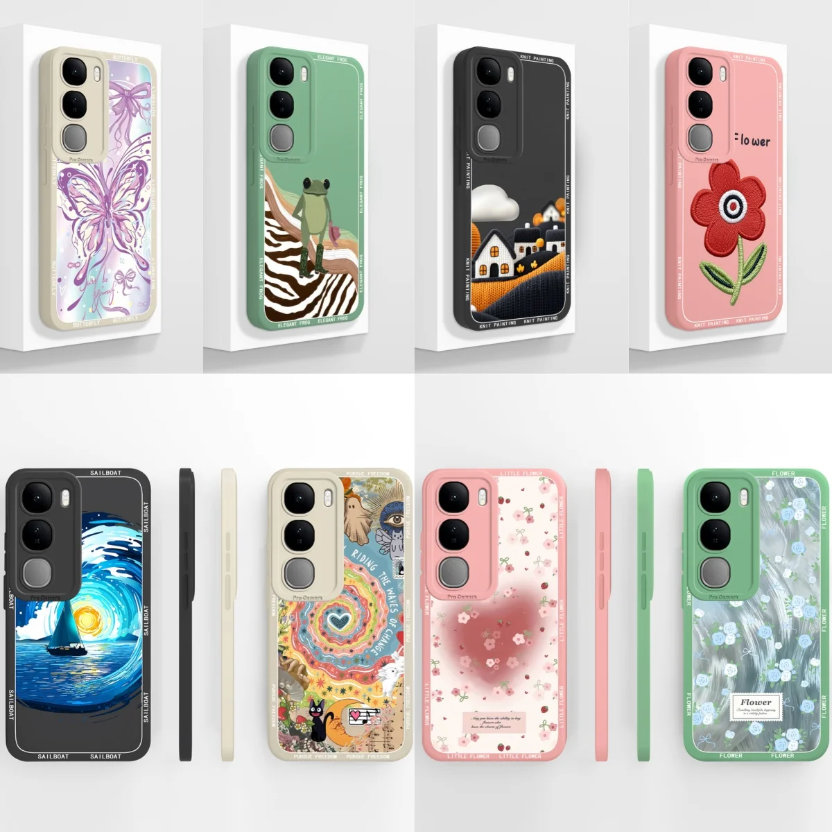 Para Vivo Y200 Y200i Y200E Y200T Funda de teléfono de moda para Vivo Y 200 Funda trasera protección completa Funda de silicona líquida suave