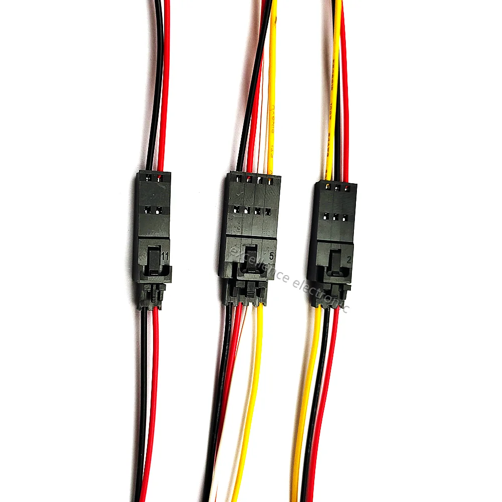 5 pares MX2.54 DuPont carcasa con cerradura cable de acoplamiento macho hembra 2,54mm cabeza única 24AWG línea electrónica 2P 3P 4P 5P 6P - imagen 3