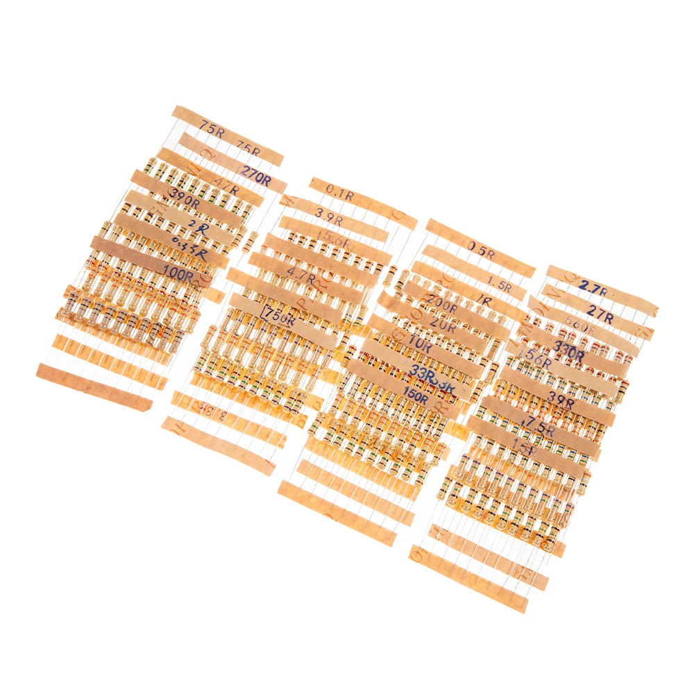 Hjxrhgal-Kit de resistencia de película de carbono, 1W, 300, 30 valores X 10 unidades, 5%-0,1 ohm - imagen 3