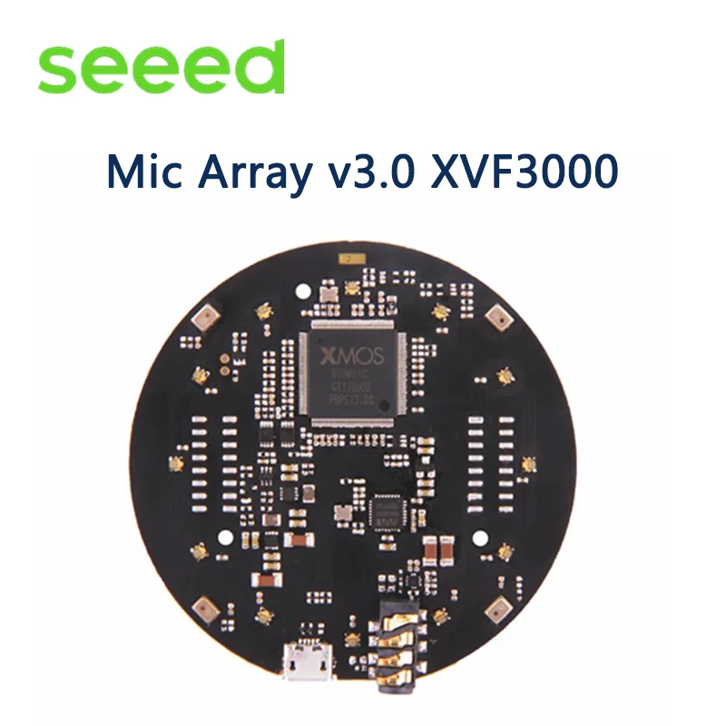 Seeed ReSpeaker Series Mic Array V3.0/USB Mic Array XVF3000 XMOS XVF3800 ESP32S3 AI-powered opcional, matriz de 4 micrófonos para voz clara - imagen 2