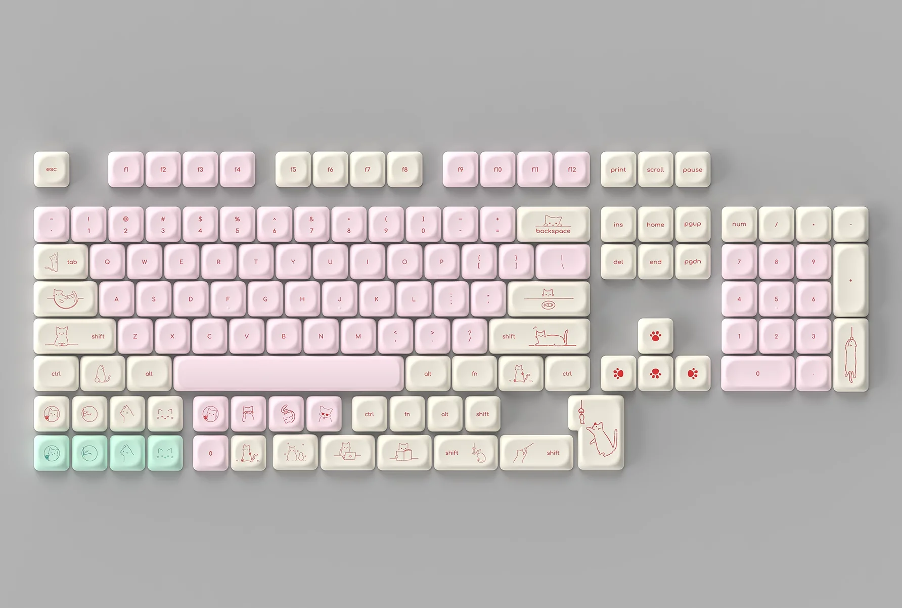 MOA English Keycaps