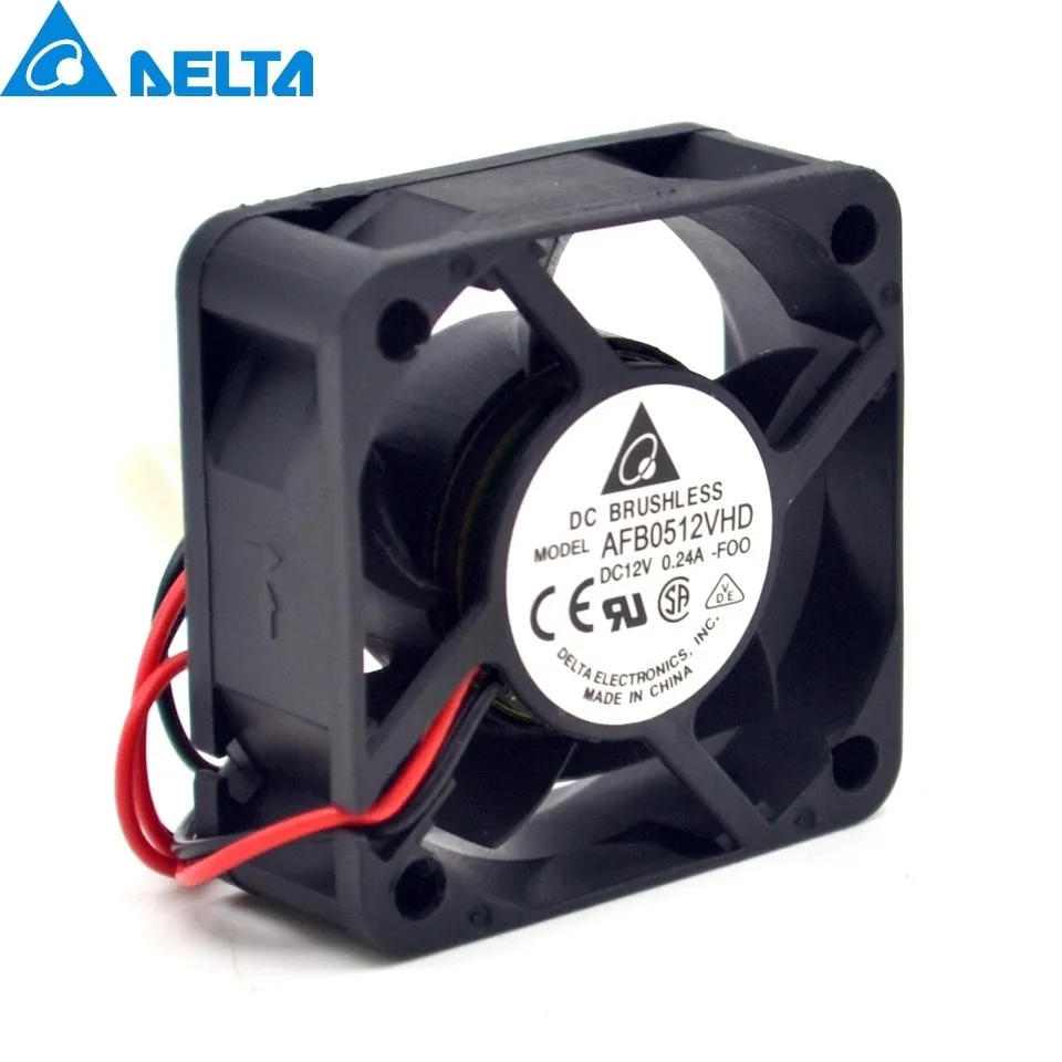 Ventilador de refrigeración AFB0512VHD 5020, 50MM, 12V, 0.24A, 5CM, rodamiento de bolas doble, servidor para Delta 50x50x20MM, nuevo