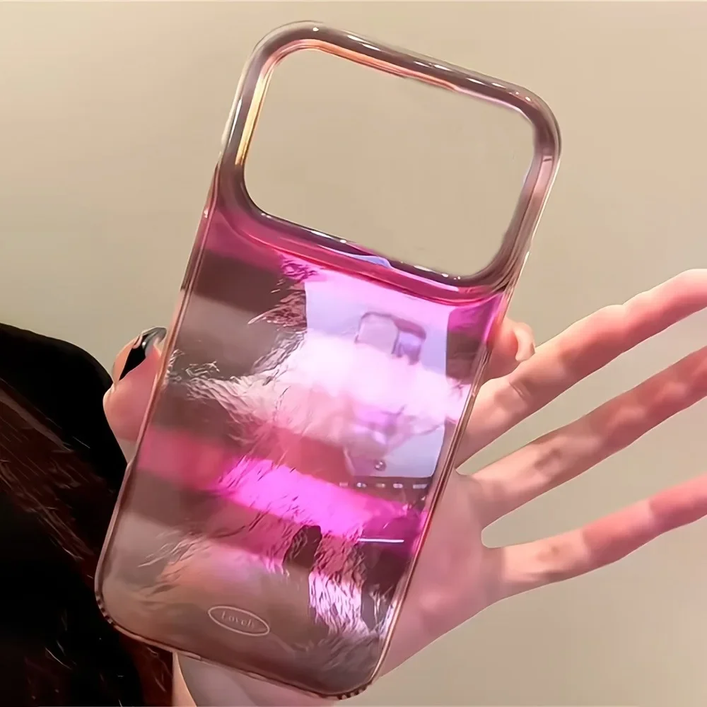 Funda de teléfono con patrón glacial a rayas, color rosa, rojo y marrón, para iPhone 17 11 13 14 12 15 16 Pro Max XS XR X 7 8 Plus 16E Air Cover - imagen 5