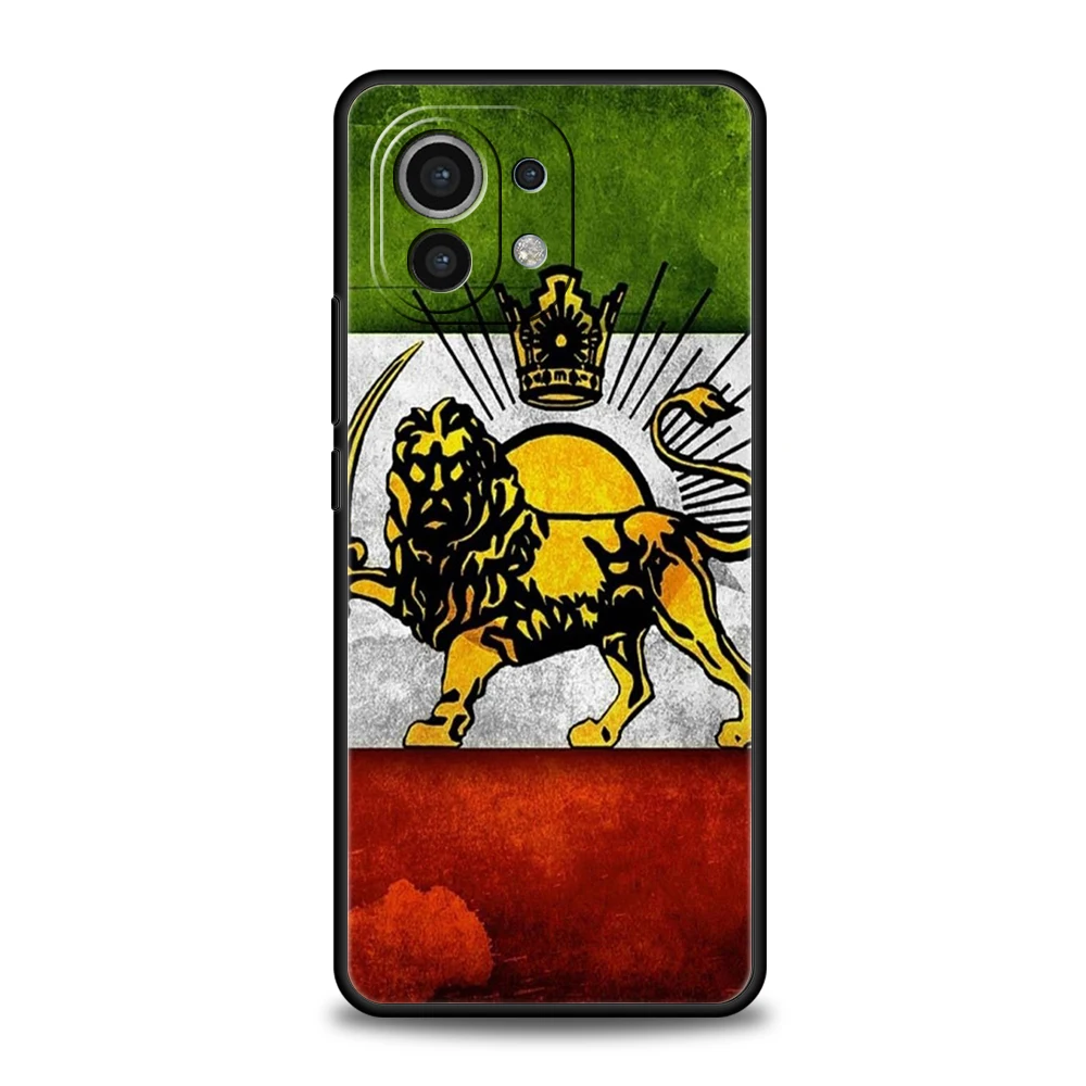 Funda de teléfono para Xiaomi 15 14 13 12 Lite 14T 13T 12T Pro Poco X7 X6 X5 X4 X3 NFC F7 Ultra F6 Pro cubierta suave mapa arte bandera de Irán - imagen 3