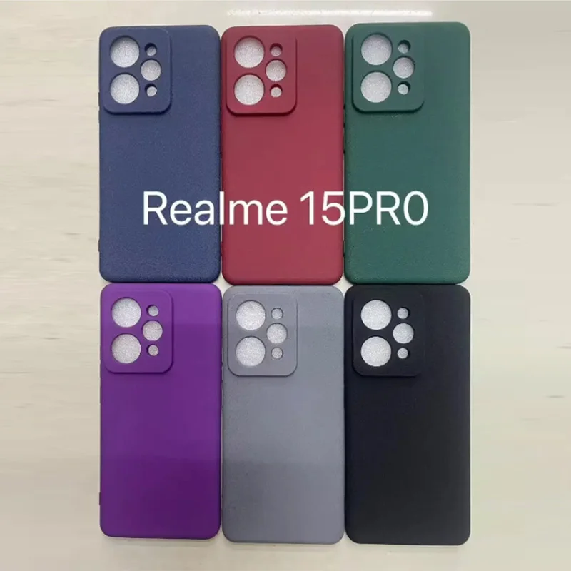 Funda para Realme 15 Pro, funda suave mate de arenisca fina para Realme15 15Pro 14 Pro Plus 14T, funda de silicona a prueba de golpes para teléfono - imagen 3