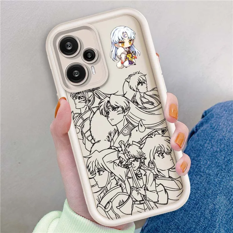 Funda de Anime Seshomaru para Xiaomi Poco X3 X4 X5 X6 X7 C65 C75 M4 M5 M5S F6 F4 F5 Pro GT NFC caja de teléfono con escalera ocular - imagen 3