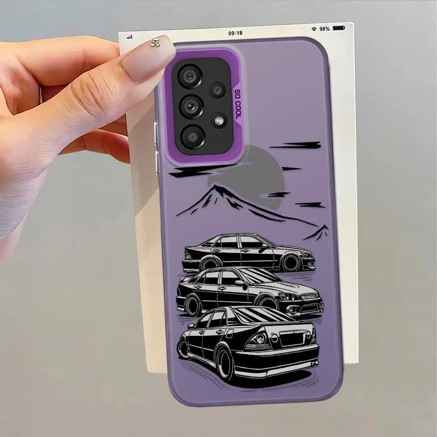 Funda para Samsung Galaxy A11 A06 A13 A20s A16 A02 A15 A14 A04e A03 A12 A50 funda trasera para teléfono coche de deriva japonés - imagen 4