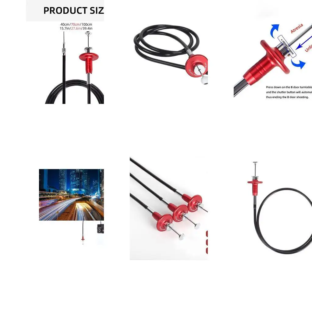 Cable liberación del obturador mecánico cámara R53C para control exposición preciso 40/70100cm