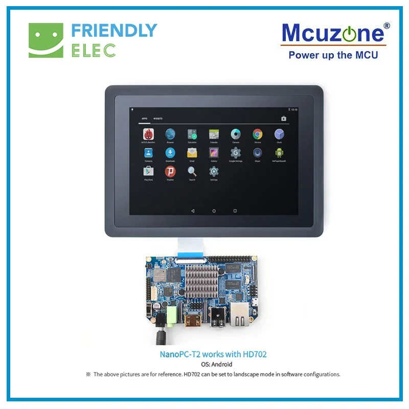 Pantalla táctil capacitiva LCD de 7 pulgadas 800x1280 (HD702) compatible con T2/T3/smart4418/6818/Tiny4412 - imagen 5