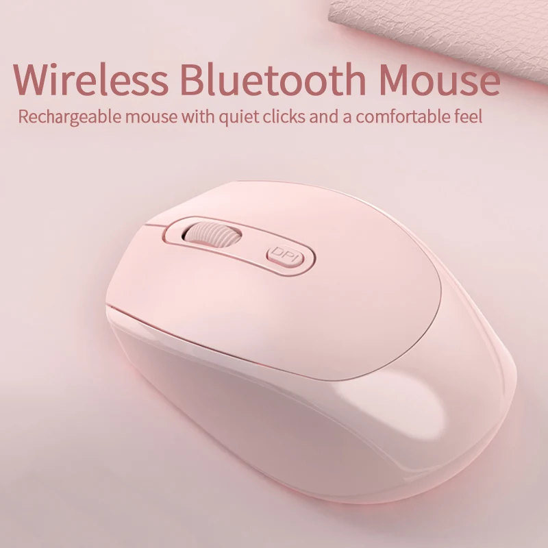 Ratón inalámbrico recargable para ordenador, Mouse inalámbrico Compatible con Bluetooth de 2,4G, USB, silencioso, para PC, portátil, Macbook y tableta - imagen 4