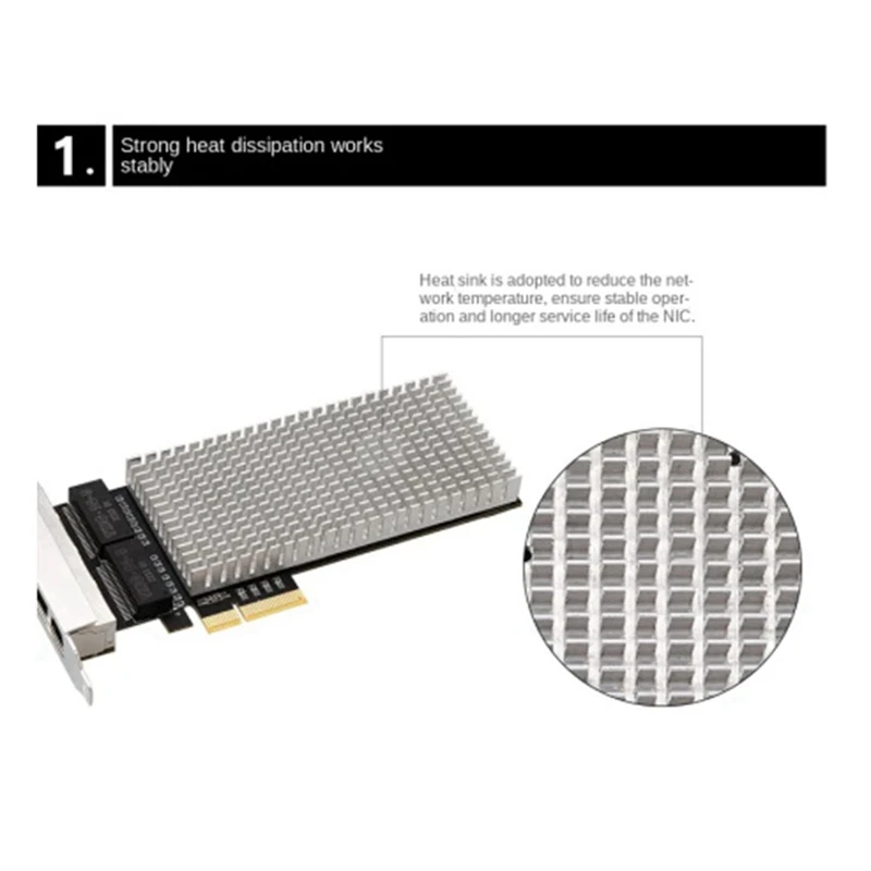 NEW-PCIE Tarjeta de red sin disco de 4 puertos 2,5G, puerto de red con cable Gigabit, inicio PXE sin disco Esxi - imagen 5