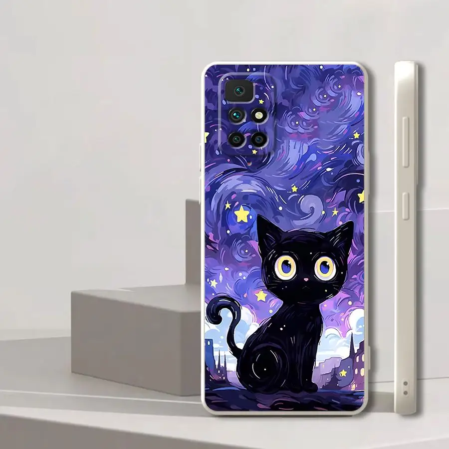 Funda blanda Van Gogh Art Cat para Xiaomi Redmi 14C K60 13C A3x A2 9 8 A1 10 12C K40 - imagen 4