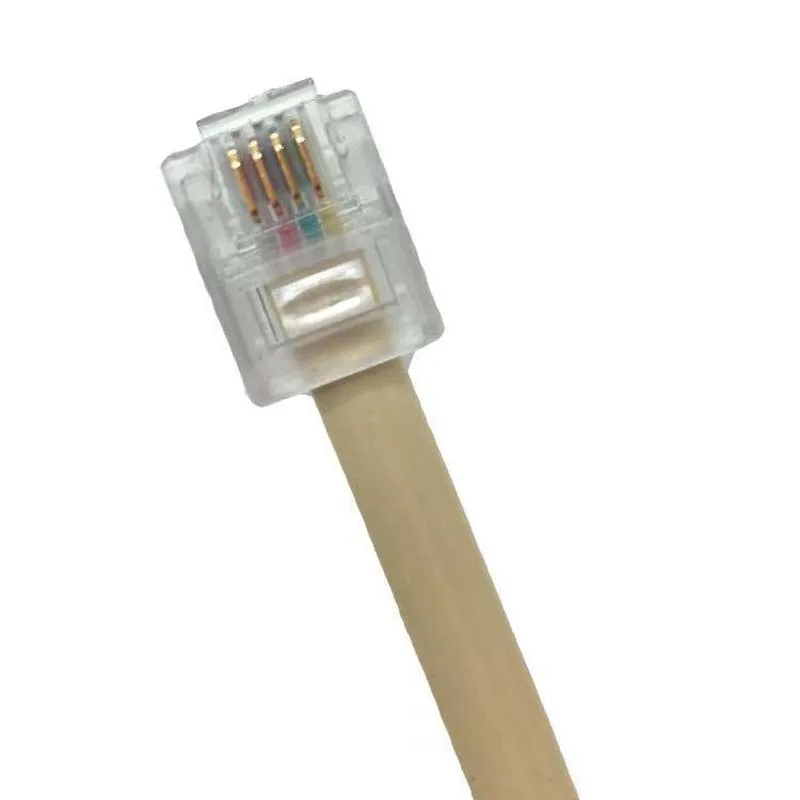 RJ11 to 6P4C Cable Converter 1 In 2 Out Wire Splitter Telephone Ethernet Cord Adapter Landline Male to Female Plug Separator - imagen 3