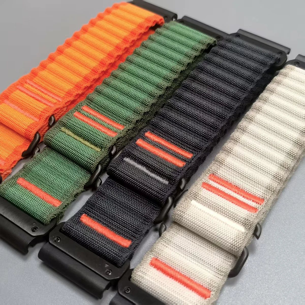 Correa de nailon de 26/22mm para reloj Garmin Quatix 8/Fenix 8 7 7X 6 6X 5plus para pulsera QuickFit Tactix 8/Epix Gen 2 970 965 745 - imagen 2