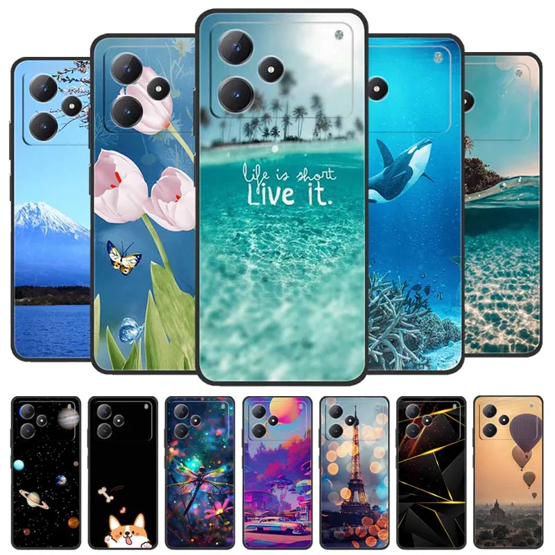 For Realme P4 Pro 5G Cute Butterfly Flower Anti-Fingerprint Soft Silicone TPU Phone Case For RealmeP4 Pro 5G Protectors Coque