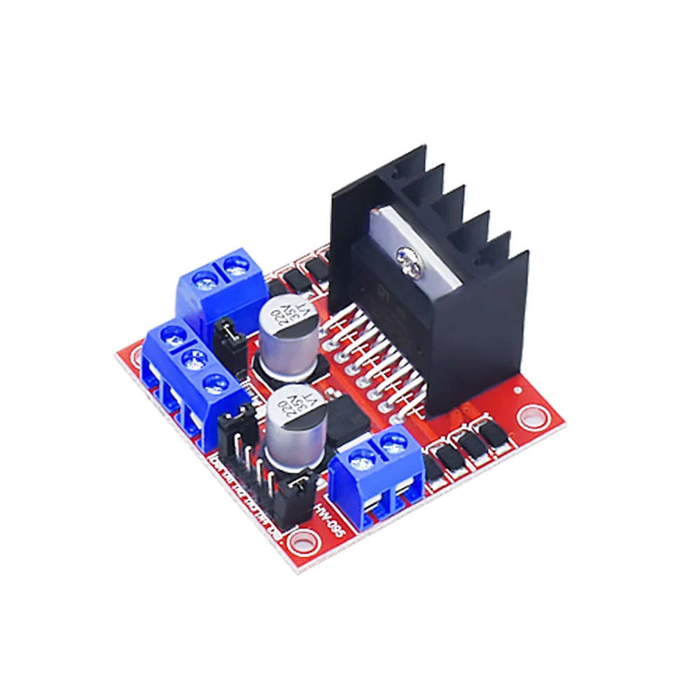 Módulo de accionamiento de Motor de CC EQV, velocidad PWM de marcha atrás, Motor paso a paso de puente H Dual, Mini Victory L298N - imagen 5