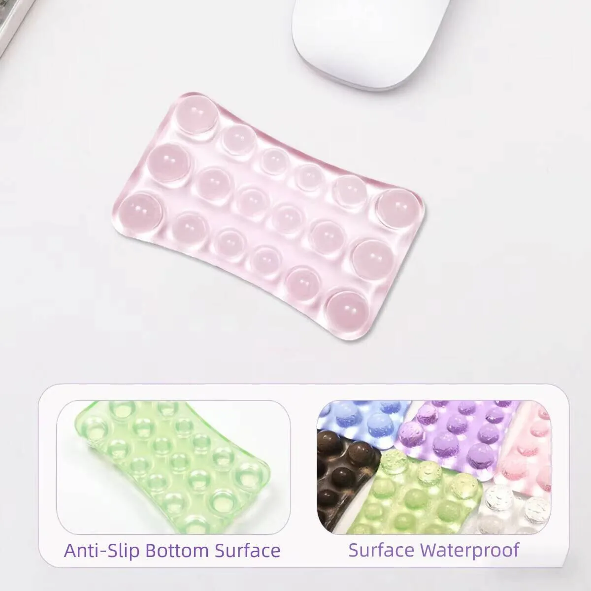 Alfombrilla de ratón ergonómica estilo gato negro Kawaii, espuma viscoelástica, soporte de rebote lento, alivio del dolor, reposamuñecas antideslizante para oficina - imagen 4