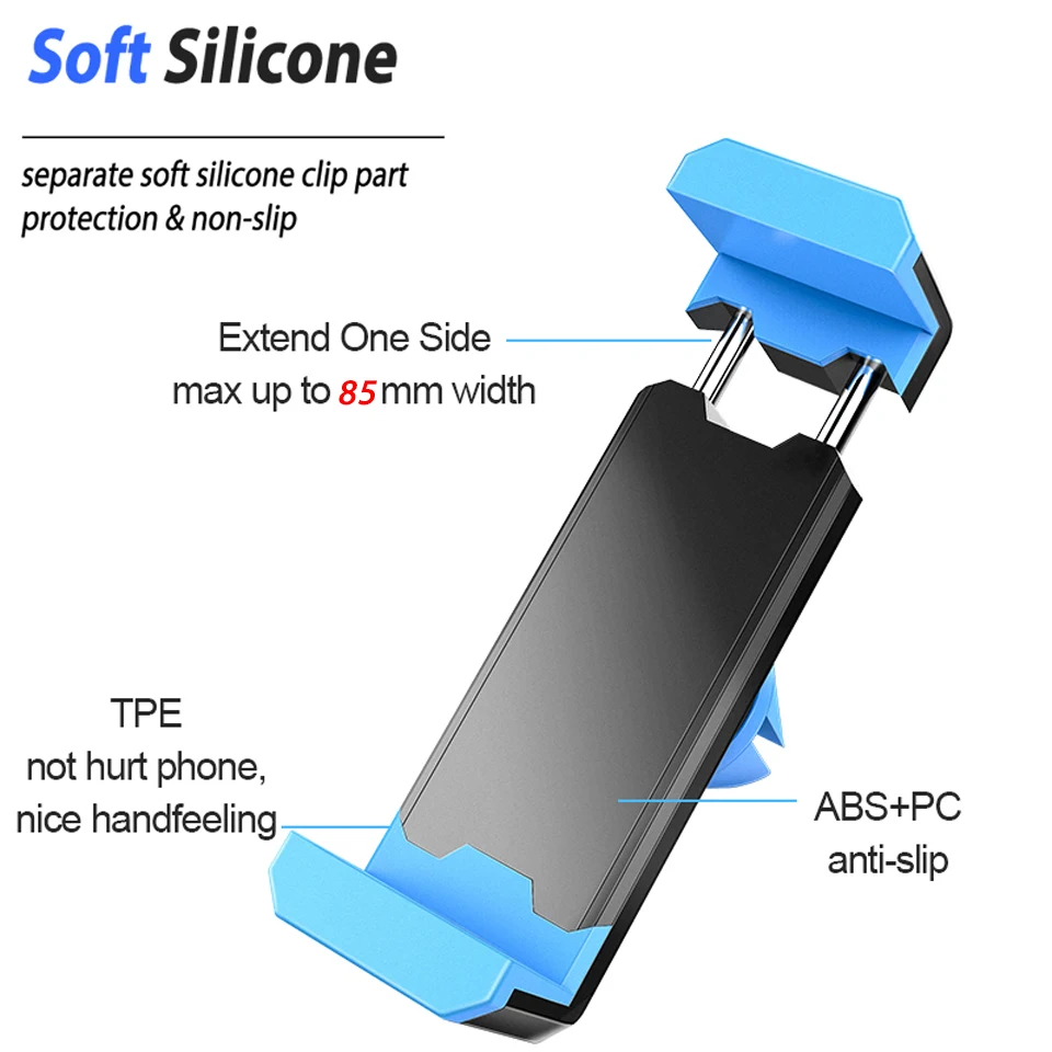 Soporte de teléfono para coche con rotación de 360 grados, soporte de montaje para salida de aire para iPhone, Samsung, Xiaomi, soporte Universal para teléfono móvil para coche - imagen 4