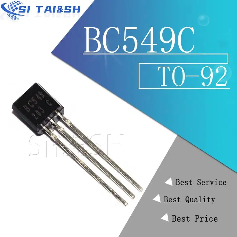 Piezas 100, BC639, BC640, BC546B, BC547B, BC548B, BC556B, BC557B, BC558B, BC559B, BC546, BC547, BC548, BC549C, BC549B