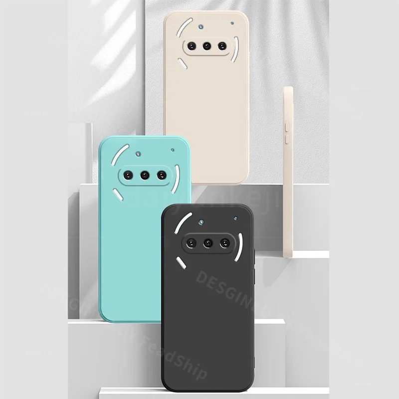 Funda de silicona líquida para nada teléfono 3A Pro, funda protectora suave para teléfono Nothing 3A con película de pantalla - imagen 2