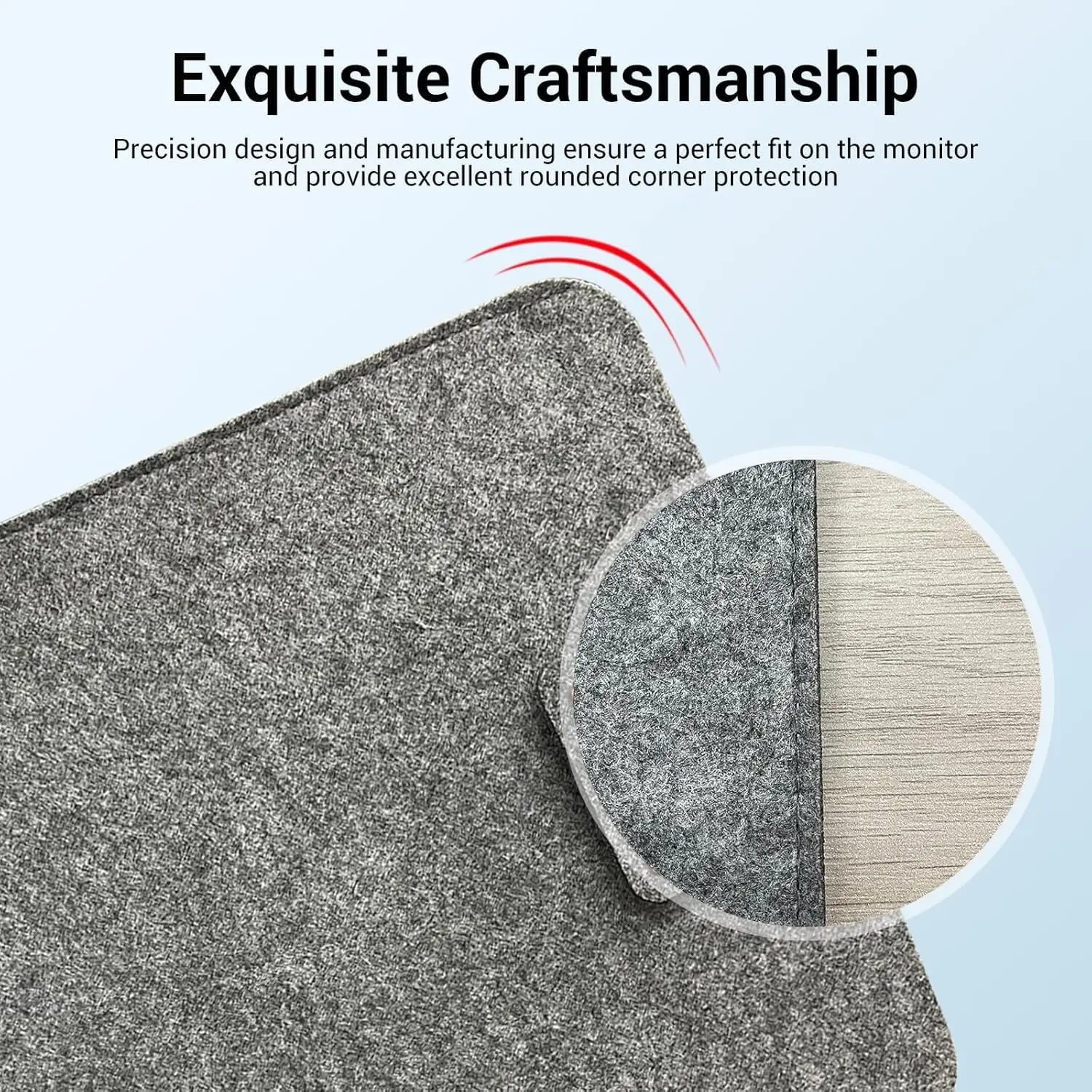 Bolsa de almacenamiento con funda de fieltro, funda para portátil, bolsas de almacenamiento, funda protectora para PC portátil, fundas para monitores portátiles. - imagen 4