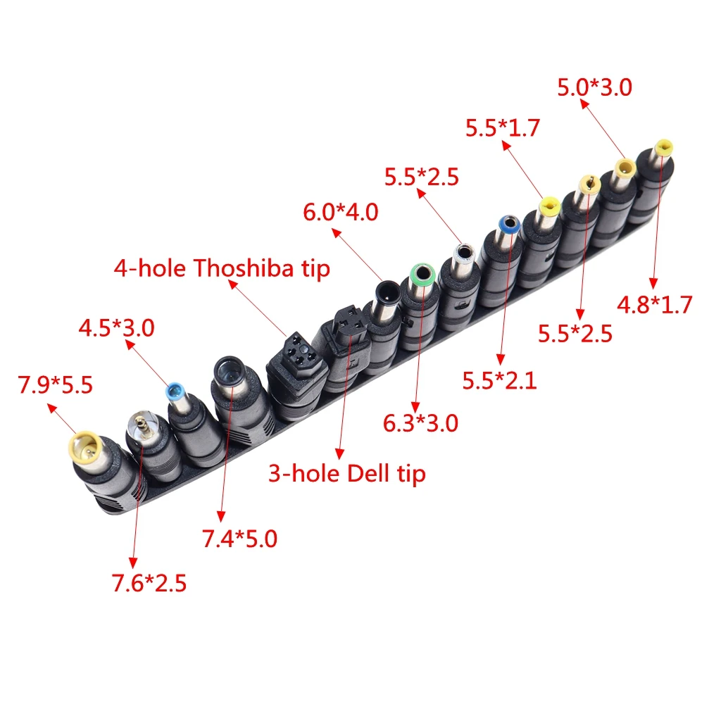 Conector Universal DC para Adaptador de Portátil – Cabezal Intercambiable - imagen 2
