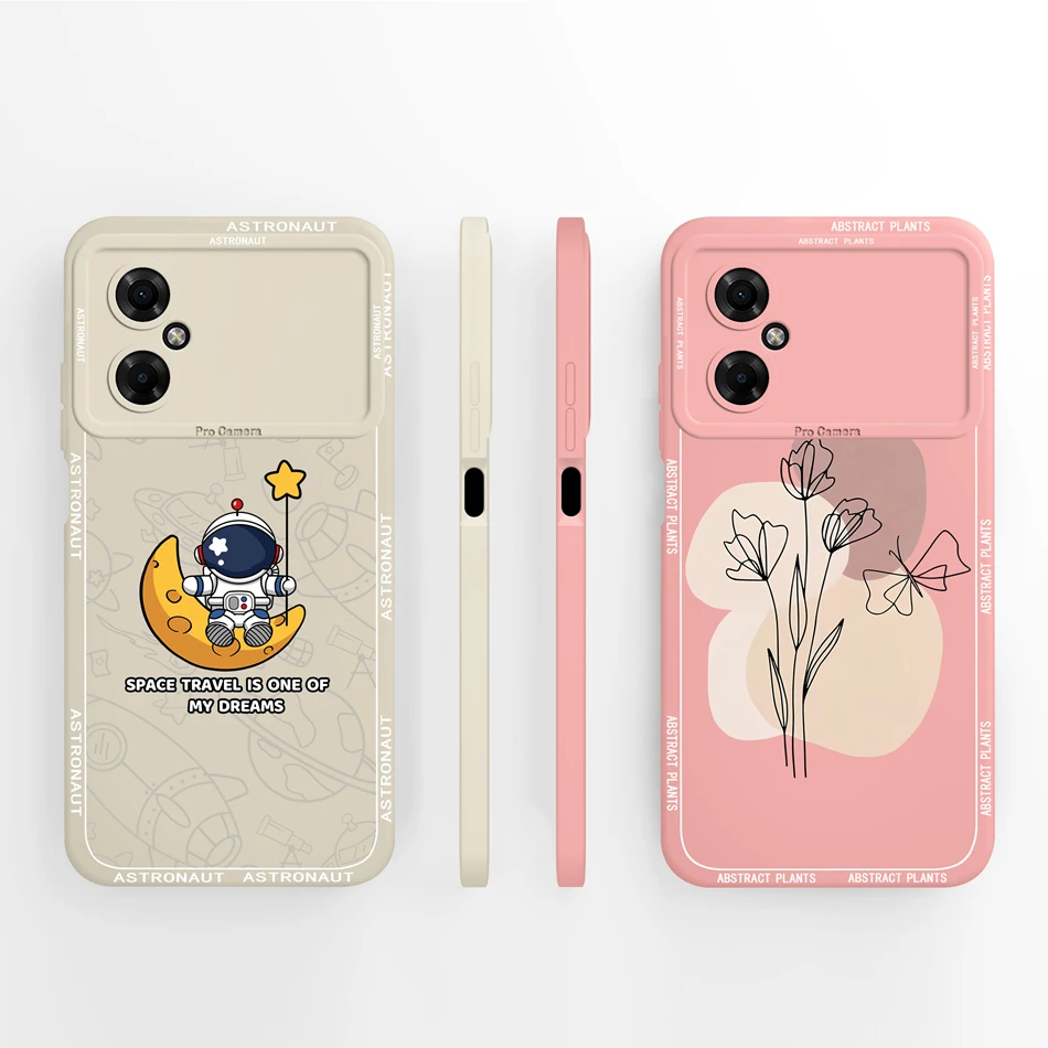 Funda bonita Simple para Redmi Note 11R 5G, Funda trasera de silicona líquida suave, Funda protectora completa a prueba de golpes para teléfono