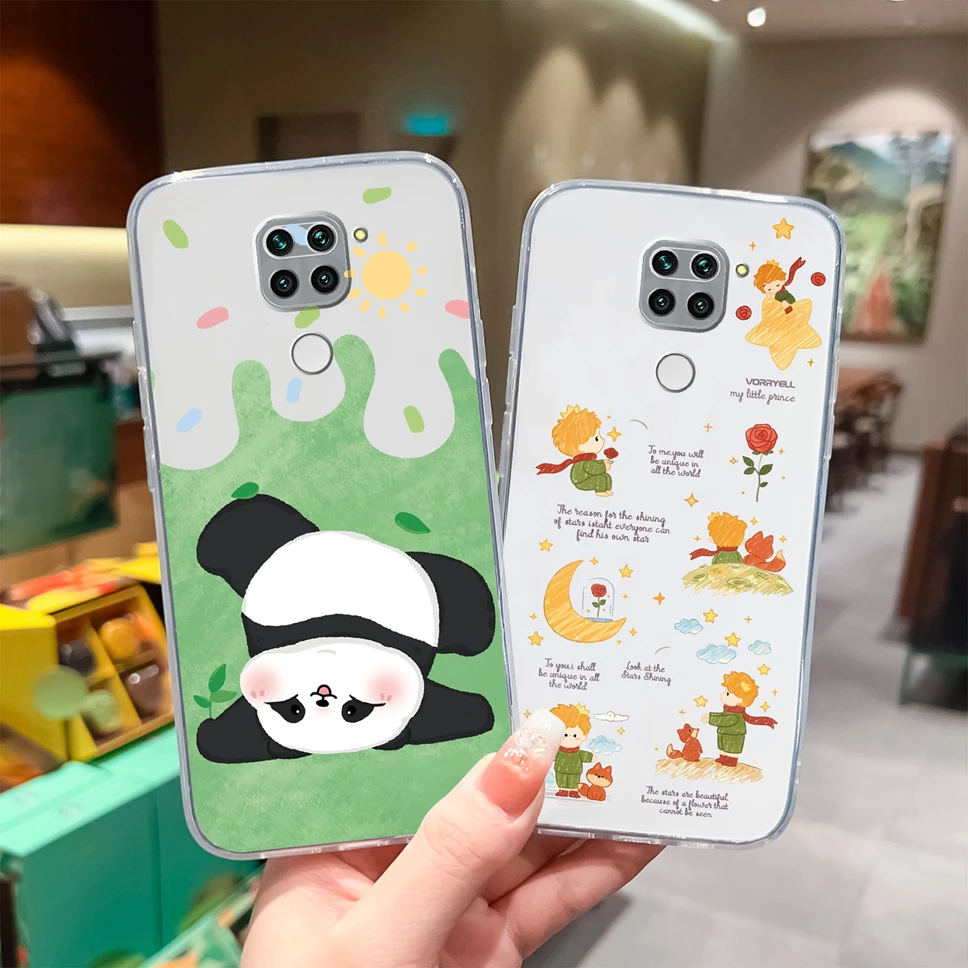 Para Redmi 10X Pro 4G 5G funda de teléfono flores encantadoras suave transparente TPU funda ligera de silicona para Redmi10X Pro carcasa de parachoques - imagen 2