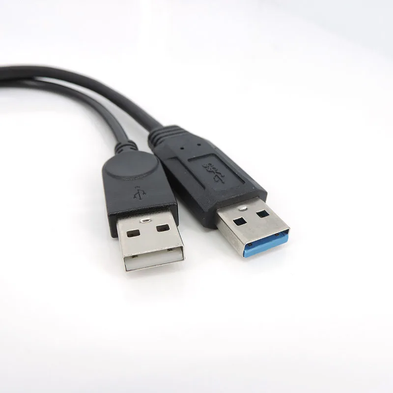USB 2,0 3,0 A hembra A doble USB macho 2 doble USB 2,0 fuente de alimentación macho hembra Cable de extensión divisor carga para impresoras pc - imagen 5