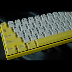 Serika Teclas PBT Amarillas, Perfil Cherry para Teclado MX