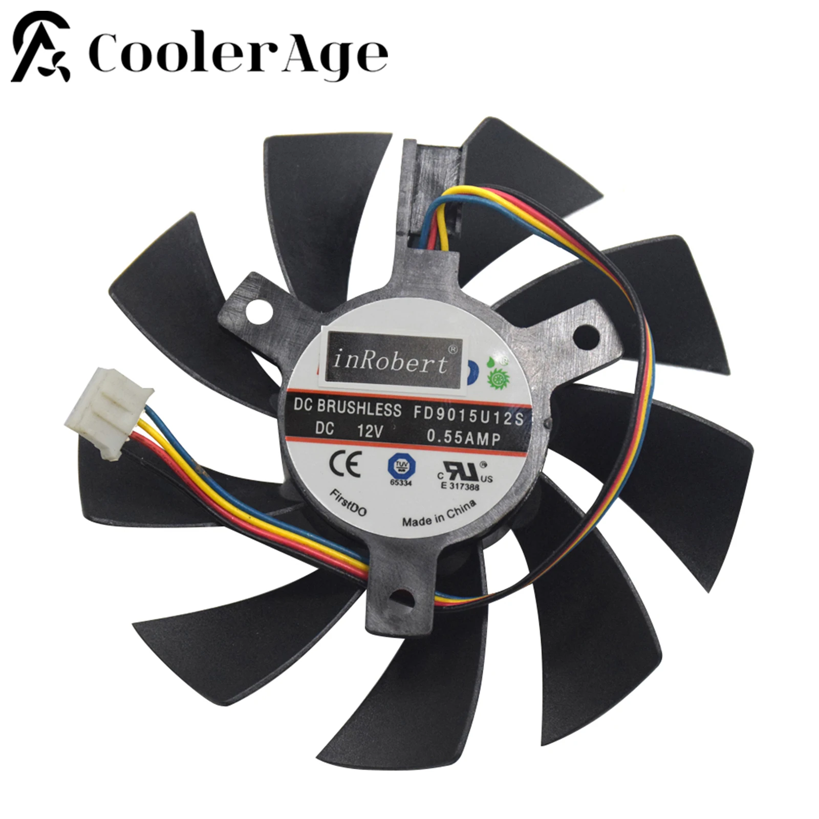 Nuevo 85MM FD9015U12S FY09015H12LPA 4Pin dos rodamientos de bolas ventilador de refrigeración para Sapphire HD 7770 7750 HD7970 ventilador enfriador de tarjeta gráfica