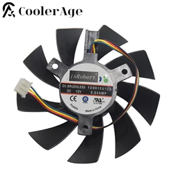 Nuevo 85MM FD9015U12S FY09015H12LPA 4Pin dos rodamientos de bolas ventilador de refrigeración para Sapphire HD 7770 7750 HD7970 ventilador enfriador de tarjeta gráfica