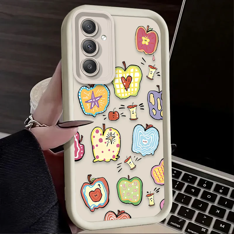 Funda artística colorida con forma de corazón de amor de Apple para Samsung Galaxy A24 A54 A05S A05 A34 A14 A53 A33 A23 A13 A52 A52S A32 A22 A12 A71 A51 A31 - imagen 3