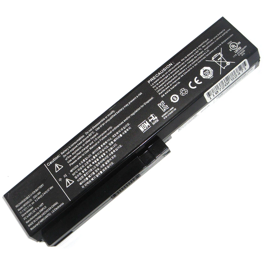Batería Original para ordenador portátil LG, Original, SQU-804, 11,1 V, 4800mAh, para R410, R460, RB510, RD560, R560, R570, R580, R590, SQU-805, SW8, TW8 - imagen 2