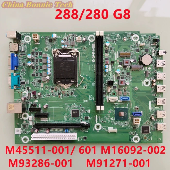 M93286-001 M91271-001 M16092-002/003 M45511-001/601 para HP 282 288 280 Pro G8 MT placa base de ordenador de escritorio