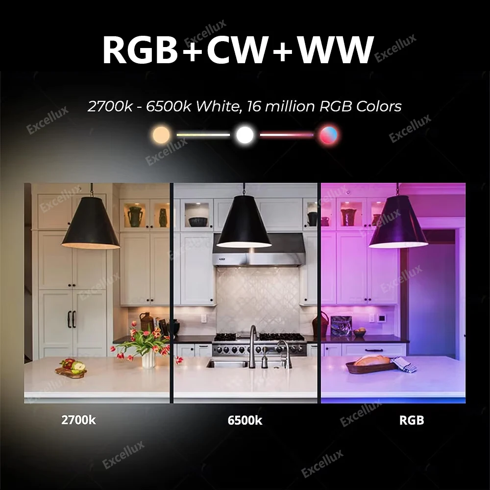 EWelink E27 E14 GU10 bombilla WiFi Zigbee, lámparas LED de luz regulable 3000-6500k RGB, bombillas LED, lámpara de vela foco de luz de voz con Alexa - imagen 3
