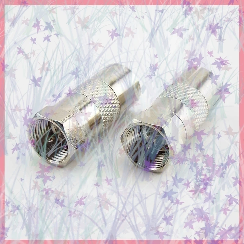 Conector macho tipo F niquelado, conector a coaxial RF para TV aérea hembra, adaptadores RF B6, 2/5/10 Uds. - imagen 4
