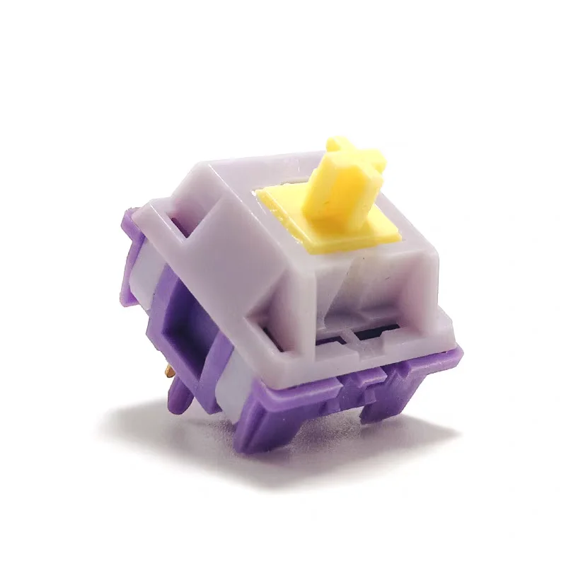 Nuevo interruptor lineal de jacinto KTT 45g Nylon 5 pines para teclado mecánico interruptores MX resorte de extensión de un solo segmento lubricado activo - imagen 2