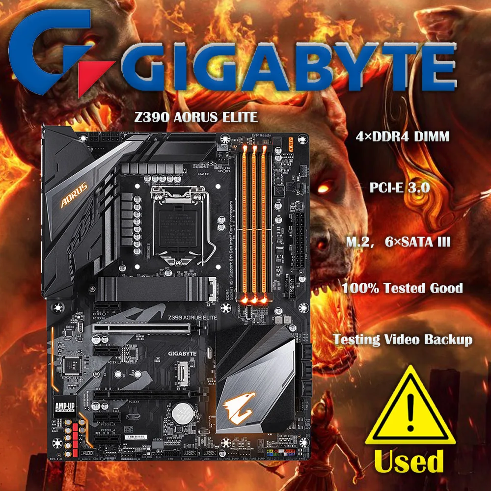 Placa base Intel GIGABYTE Z390 AORUS ELITE LGA 1151 Intel Z390 ATX Intel