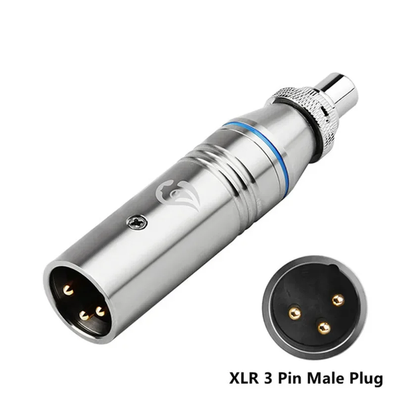Conector XLR a RCA, adaptador de Audio, convertidor de cañón, enchufe macho de 3 pines hembra para micrófono, mezclador, altavoces, amplificadores - imagen 2