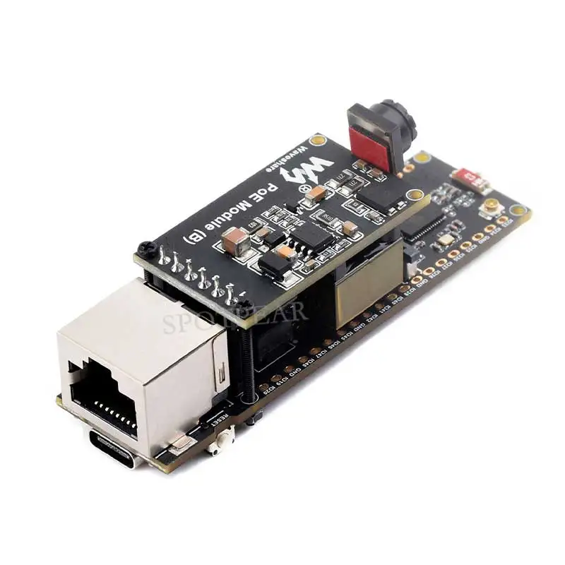 Placa de desarrollo de cámara ESP32-S3 ETH PoE RJ45/OV2640 puerto OV5640/W5500/micro-sd Compatible con Raspberry Pi Pico tamaño - imagen 5