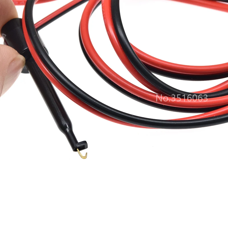 1 par de conectores Banana de 1M y 4mm para adaptador de Clip de gancho Cable eléctrico chapado en oro para cables de prueba de multímetro cable rojo negro - imagen 5