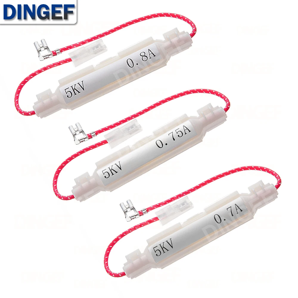 5KV 0.85A 850mA 0.9A 900mA 0.8A 800mA 0.75A Fusible de alto voltaje para hornos microondas Portafusibles universal Hornos microondas Par - imagen 2