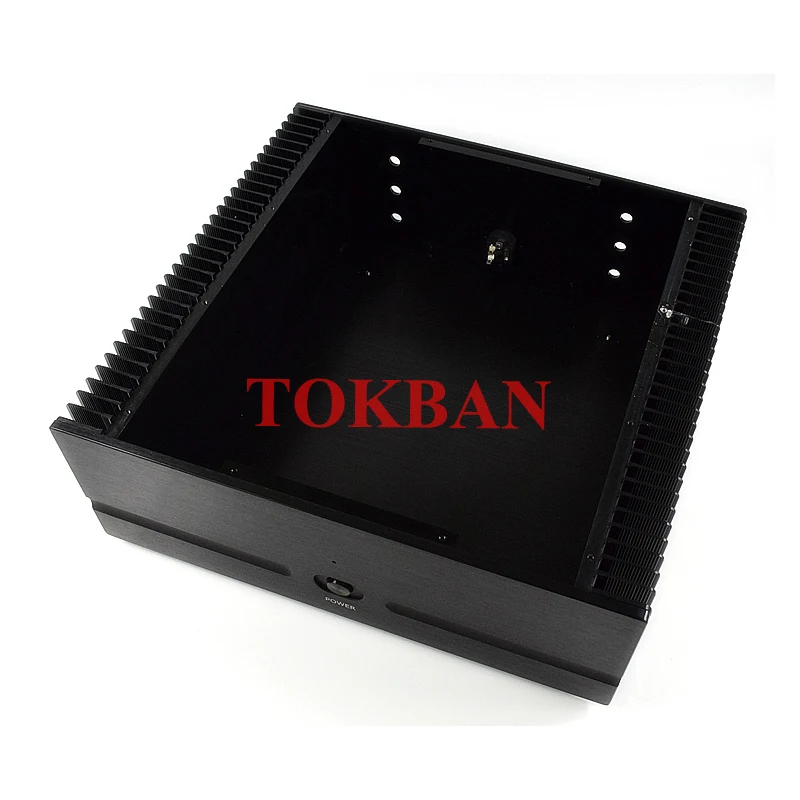 Tokban Audio-carcasa de aluminio para amplificador de clase A, carcasa de chasis con disipador de calor, HIFI, WA130, 430x150x412mm - imagen 4