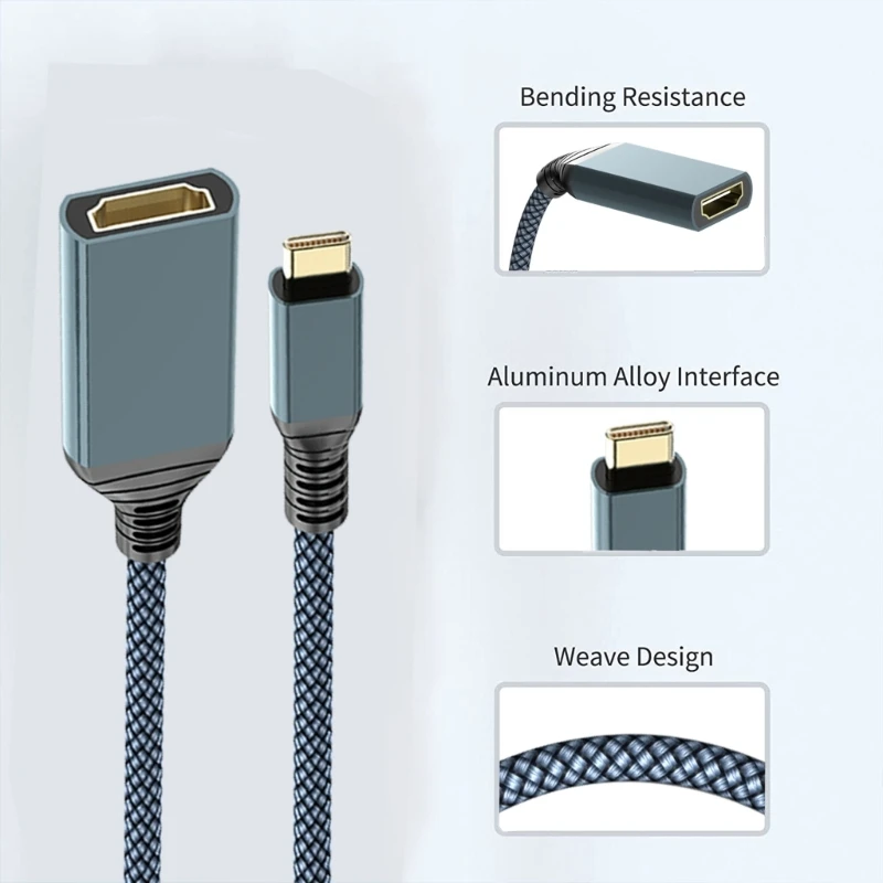 Cable adaptador 4K tipo C a USB 3,1 para MACBOOK - imagen 3