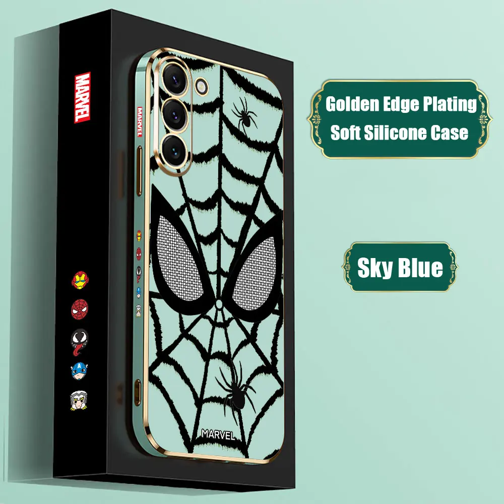 Marvel SpiderMan Web Eyes Logo Case para Samsung Galaxy Note Ultra 20 10 9 8 Plus A15 A14 A13 A05 S M62 M53 M51 M33 M32 M31 - imagen 4