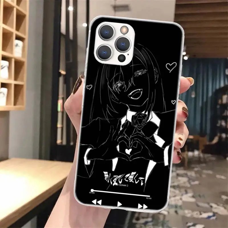 Funda de teléfono Ado Kyogen X Uta con llamada de silicona para iPhone 11 12 Mini 13 Pro X XS Max XR 7 8 Plus 6 6S 5 5S SE 2020 - imagen 4