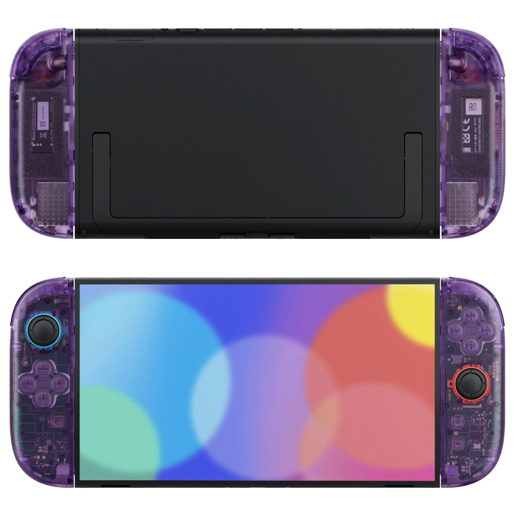 eXtremeRate Botones de carcasa de repuesto DIY para Joycon 2, tiras decorativas, soporte medio y herramientas para Nintendo Switch 2 - imagen 3