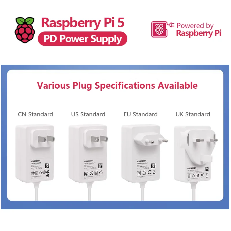 Adaptador de corriente Raspberry Pi 5 PD Raspberry Pi 5 5B Cable de alimentación USB tipo C de quinta generación - imagen 5