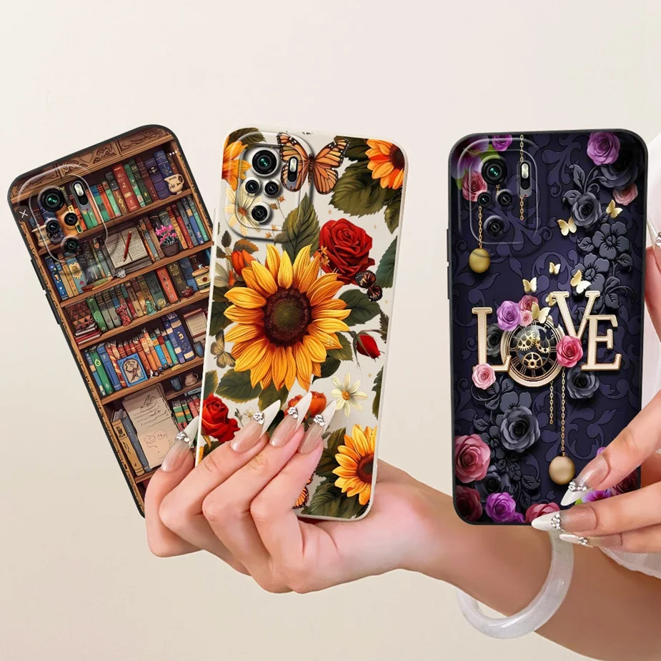 Para Xiaomi Redmi Note 10 Pro Max funda bonita de gato pato funda de dibujos animados suave TPU funda de teléfono para Redmi Note 10 10S Note10 Pro 4G Fundas - imagen 4
